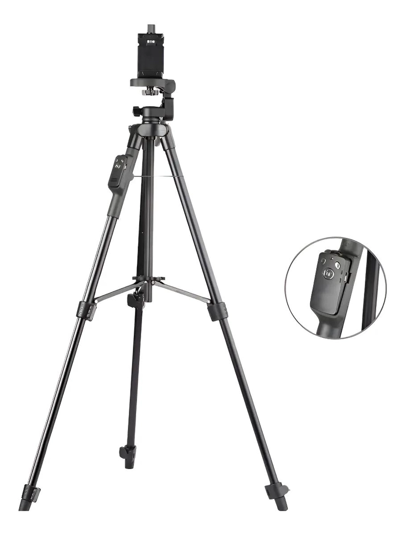 TRIPODE COMPACTO CON DISPARADOR PARA TELE FONOS Y CAMARAS - 3