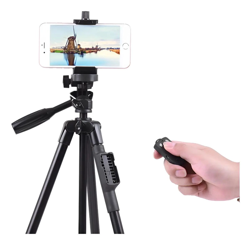 TRIPODE COMPACTO CON DISPARADOR PARA TELE FONOS Y CAMARAS - 9
