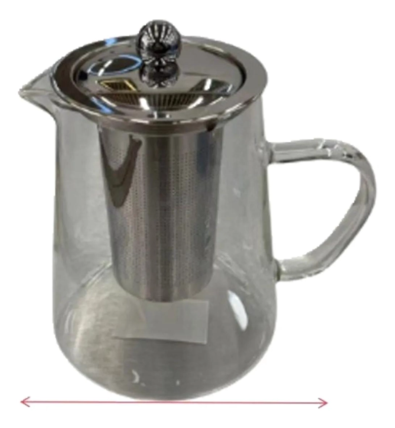TETERA DE VIDRIO CON FILTRO PARA INFUSIONES 750 ML - 1