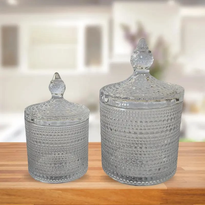 SET DE AZUCARERO Y CAFETERO DE VIDRIO CRISTAL 600ML Y 300ML - 10