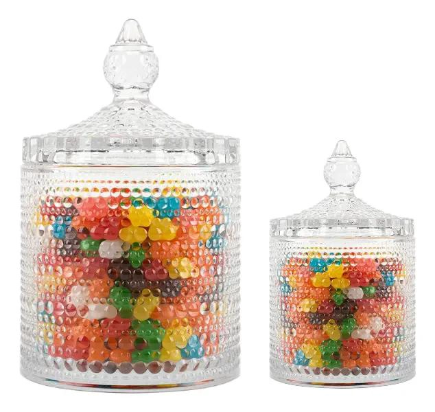 SET DE AZUCARERO Y CAFETERO DE VIDRIO CRISTAL 600ML Y 300ML - 3