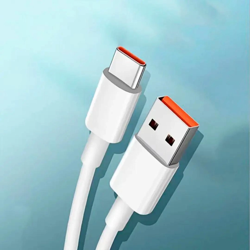 CABLE USB TIPO C 120 W CARGA RAPIDA TURBO COLOR BLANCO - 4
