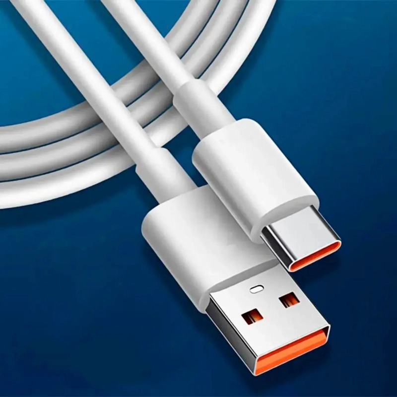 CABLE USB TIPO C 120 W CARGA RAPIDA TURBO COLOR BLANCO - 6