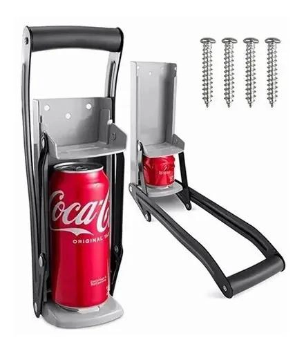 TRITURADORA DE LATAS Y DESTAPADOR 2 EN 1 COLOR NEGRO - 1