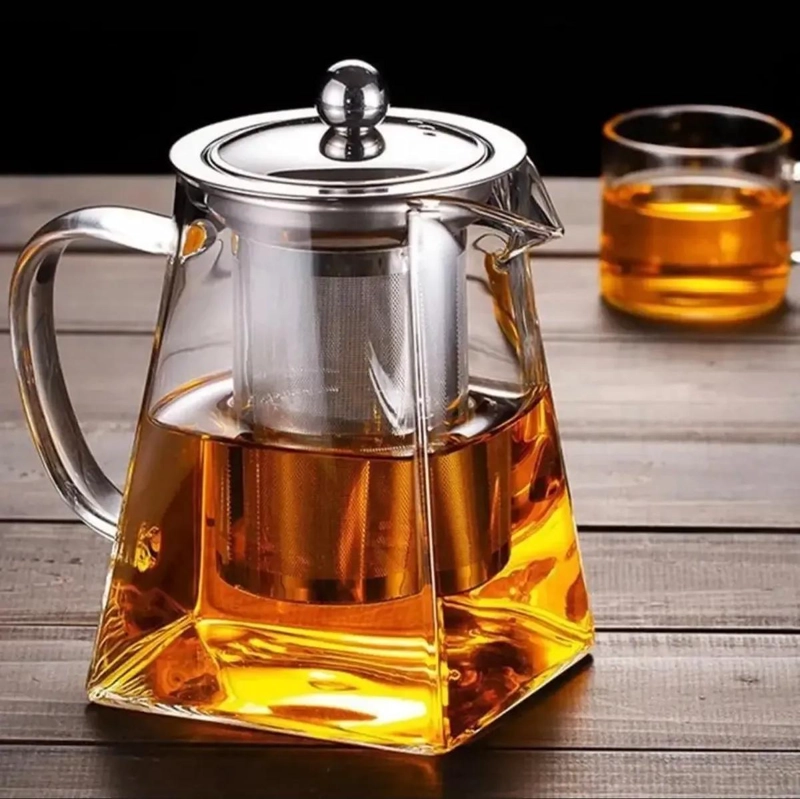 TETERA INFUSORA DE VIDRIO 750 ML PARA TE  Y HIERBAS - 1