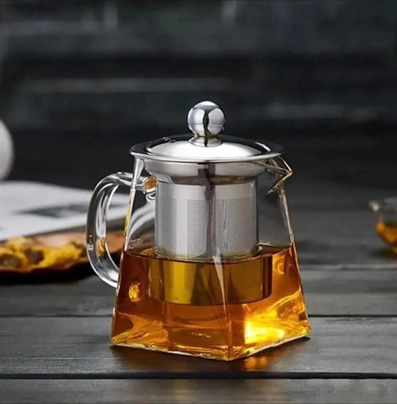 TETERA INFUSORA DE VIDRIO 750 ML PARA TE  Y HIERBAS - 4
