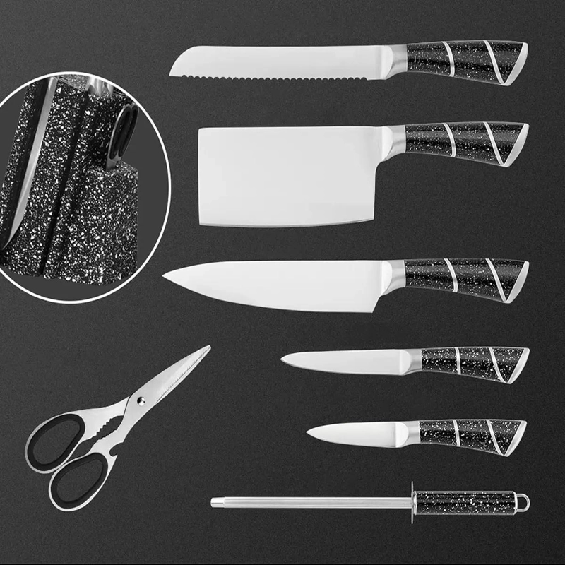 SET DE CUCHILLOS DE 8 PIEZAS CON BASE ANTIDESLIZANTE - 6