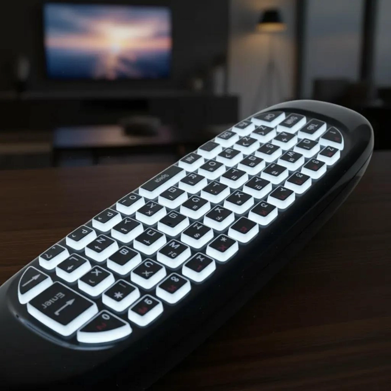 CONTROL REMOTO INALAMBRICO AIR MOUSE CON TECLADO RETROILUMINADO - 3