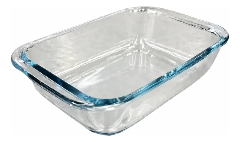 FUENTE DE VIDRIO PARA SERVIR ENSALADAS Y FRUTAS 23X15 CM - 1