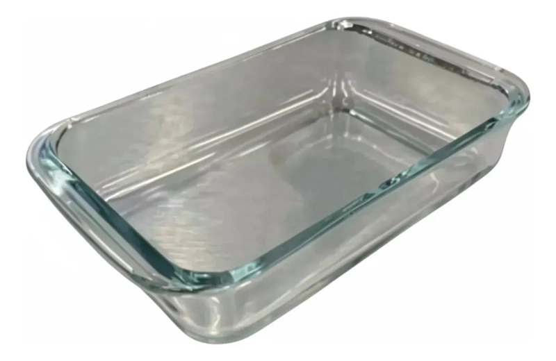 FUENTE DE VIDRIO PARA SERVIR ENSALADAS Y FRUTAS 26X15 CM - 1