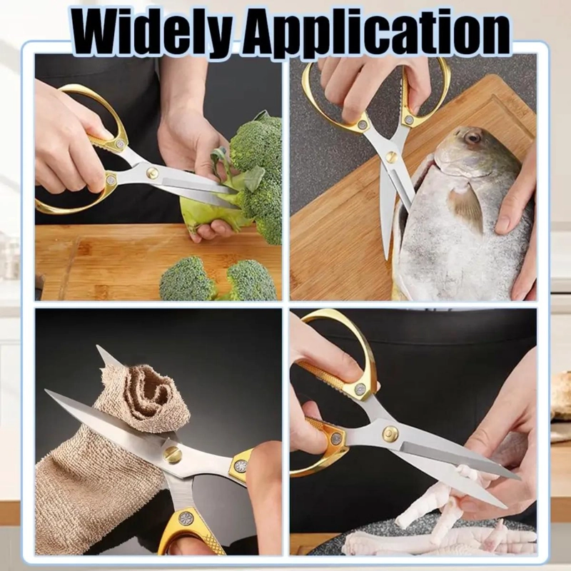 TIJERAS DE COCINA MULTIUSOS PARA CORTAR HUESOS Y PESCADO - 7