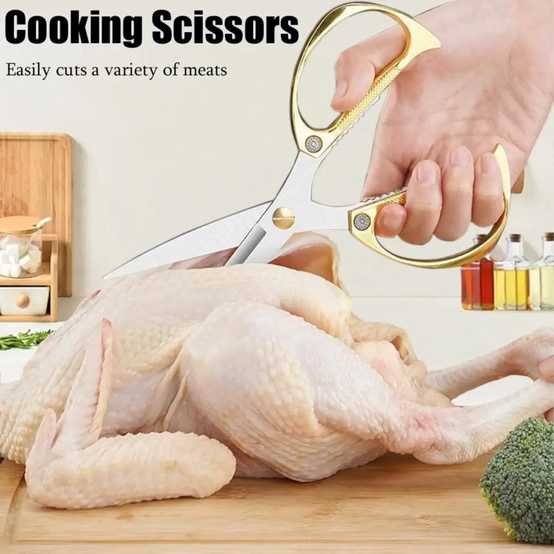TIJERAS DE COCINA MULTIUSOS PARA CORTAR HUESOS Y PESCADO - 9