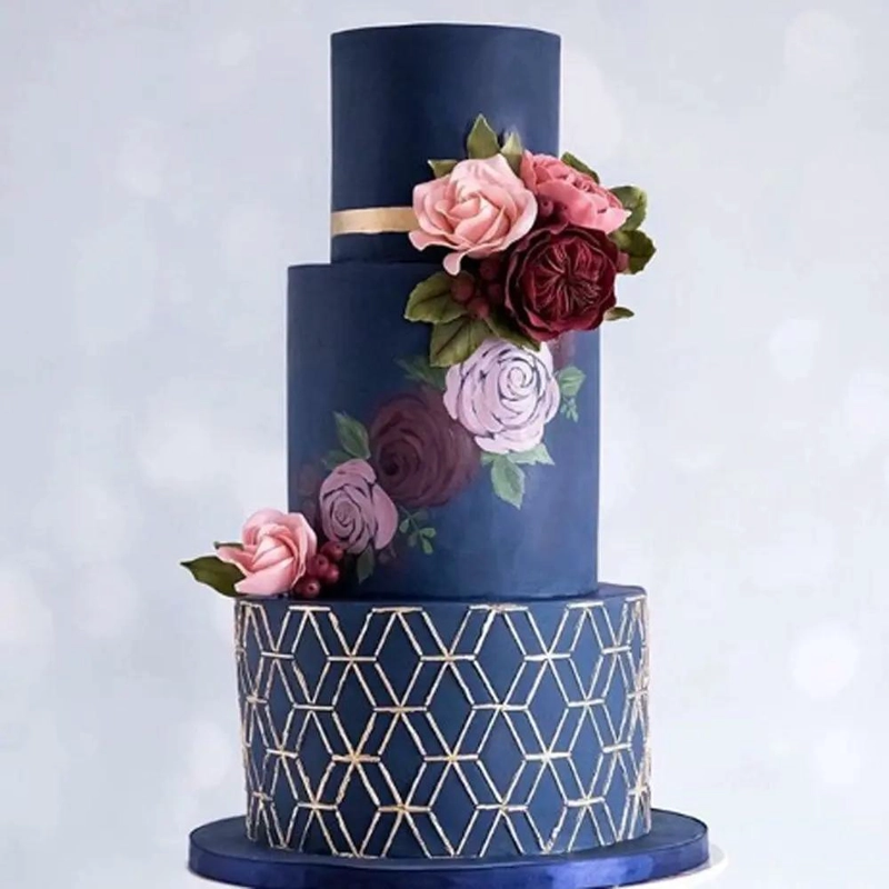 PLANTILLA DE REPOSTERIA GEOCUBOS PARA DECORAR TORTAS - 3