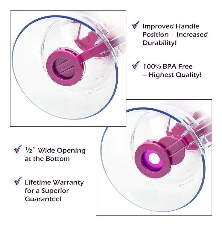 DISPENSADOR DE MASA LIQUIDA PARA REPOSTERIA EN COLOR BURDEOS - 8