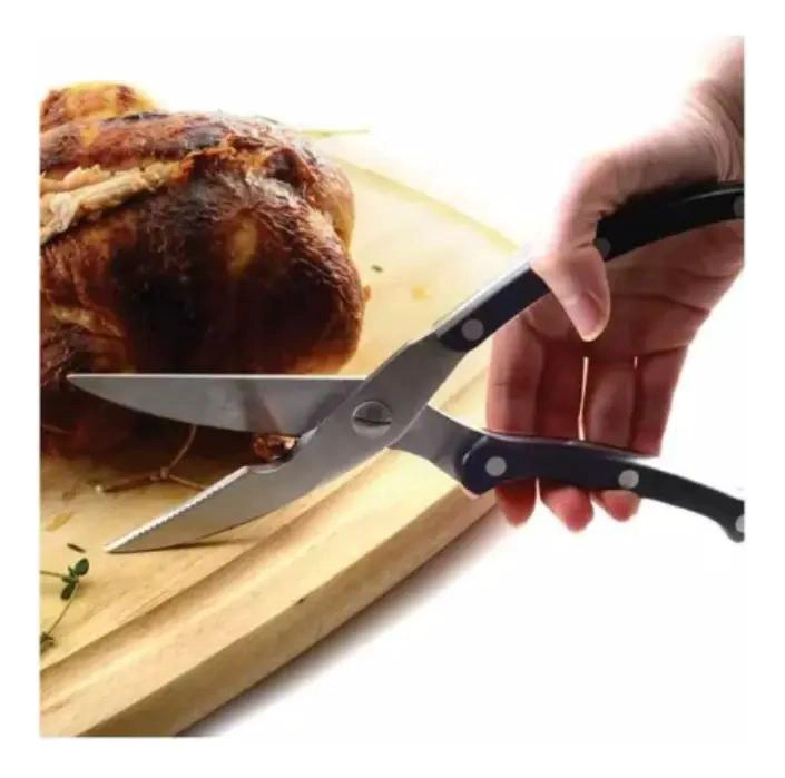 TIJERA DE ACERO INOXIDABLE PARA CORTAR POLLOS Y CARNES - 3