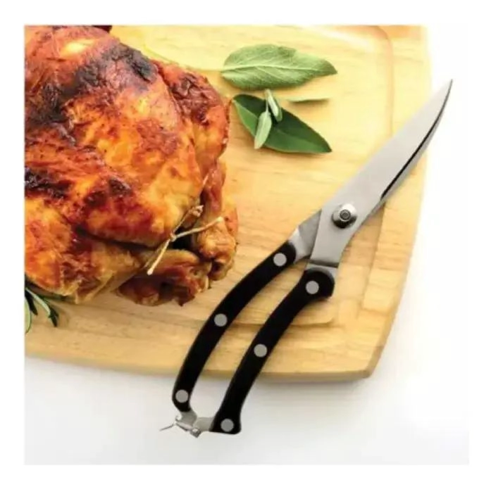 TIJERA DE ACERO INOXIDABLE PARA CORTAR POLLOS Y CARNES - 4