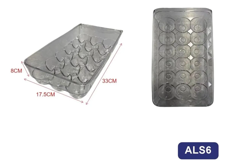 CAJA ORGANIZADORA PARA HUEVOS DE 33X17.5 CM - 3
