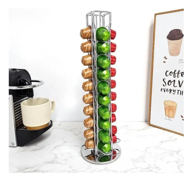 ORGANIZADOR GIRATORIO PARA 40 CAPSULAS DE CAFE - 1