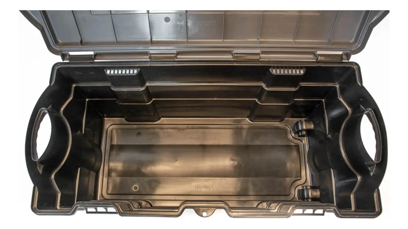 CAJA BAUL ORGANIZADOR DE PLASTICO CON RUEDAS Y TAPA 100 LITROS - 5