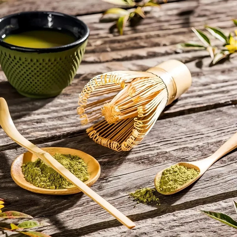 JUEGO DE TE  MATCHA JAPONE S CON BATIDOR Y UTENSILIOS - 2