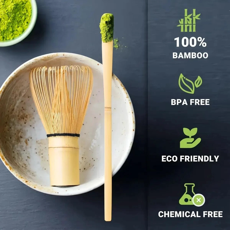 JUEGO DE TE  MATCHA JAPONE S CON BATIDOR Y UTENSILIOS - 6
