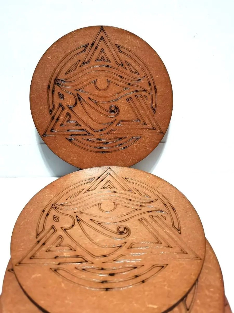 POSAVASOS TRIANGULARES OJO DE HORUS PACK 6 UNIDADES - 3