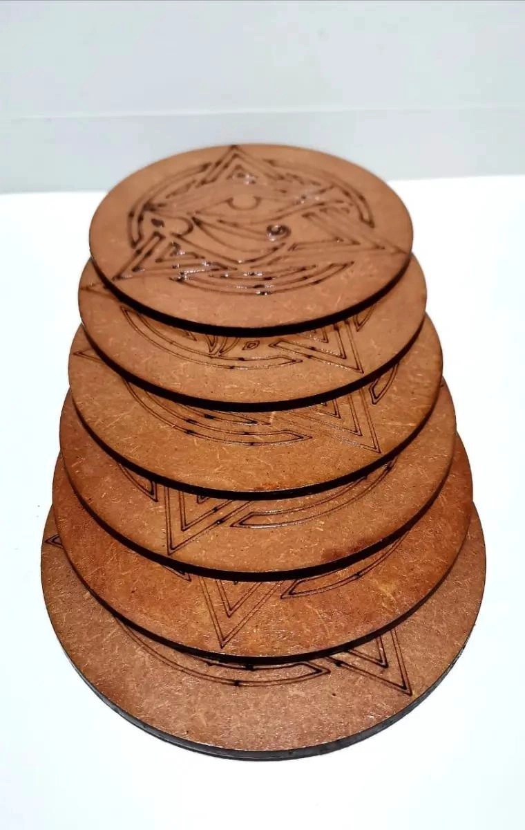 POSAVASOS TRIANGULARES OJO DE HORUS PACK 6 UNIDADES - 4
