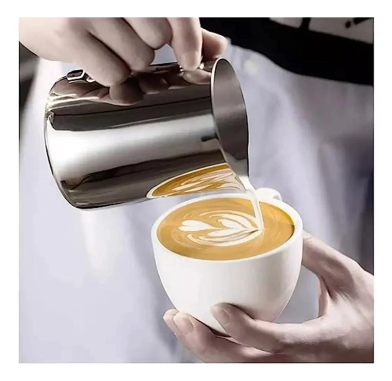 JARRA ESPUMANTE DE ACERO INOXIDABLE PARA CAFE  900ML - 8