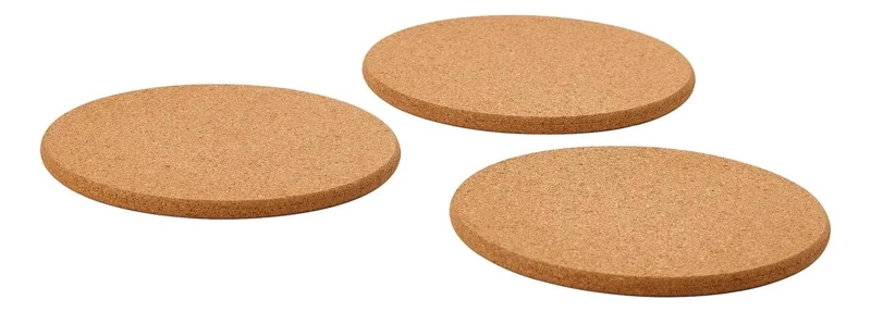 SALVAMANTELES DE CORCHO NATURAL PARA OLLAS Y PLATOS - 1