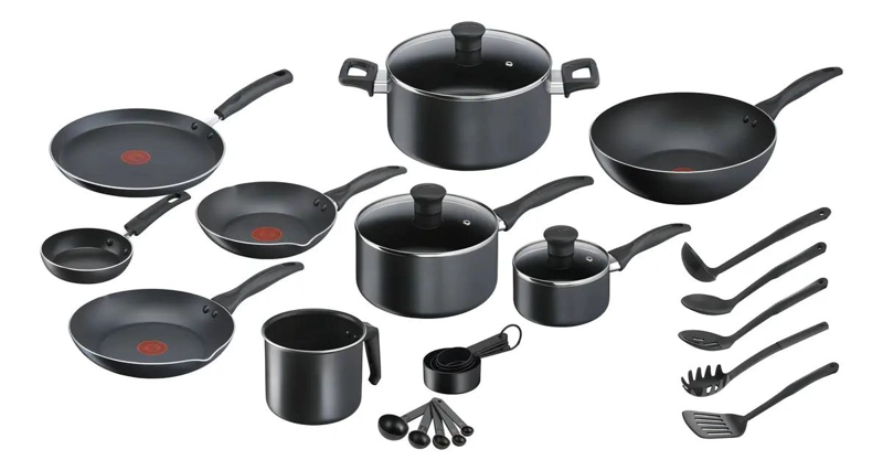 BATERIA DE COCINA 26 PIEZAS ANTIADHERENTE Y SEGURA - 1