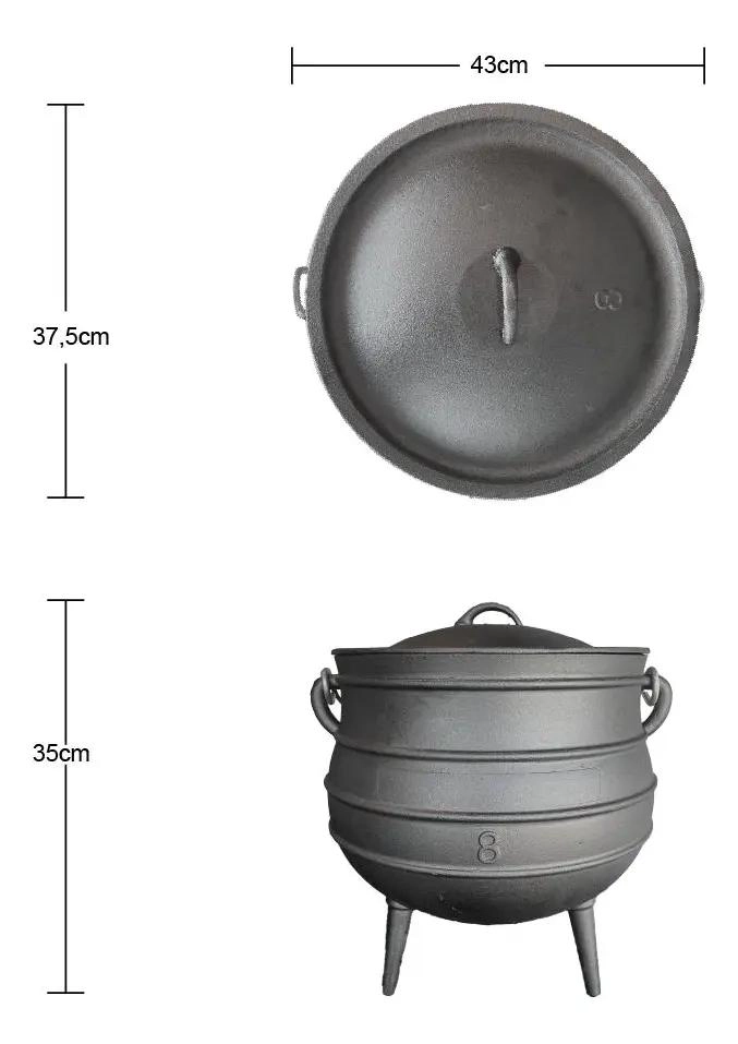 OLLA DE HIERRO FUNDIDO 22 LITROS PARA COCINAR - 9