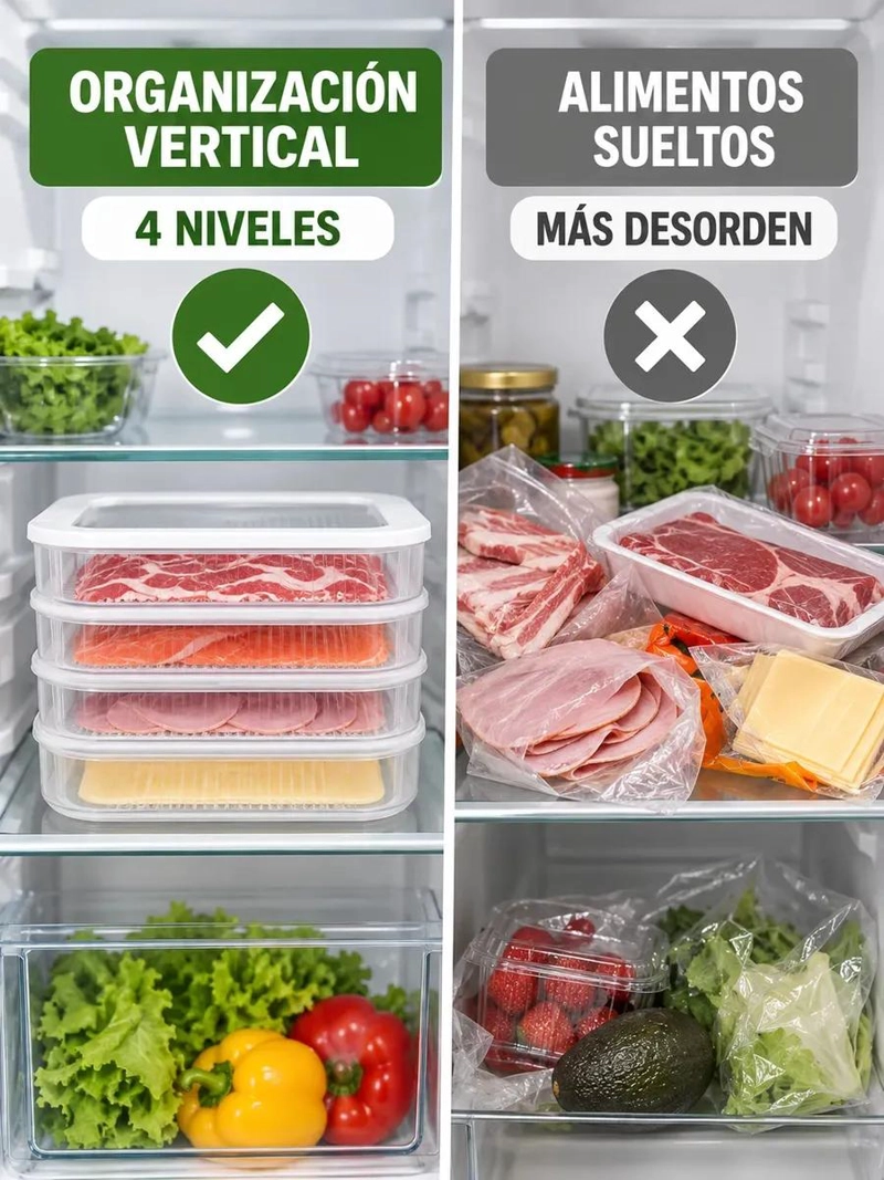 CONTENEDOR APILABLE DE ALIMENTOS CON TAPA TRANSPARENTE - 8