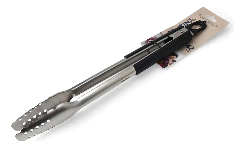 TENAZAS PARRILLERAS DE ACERO INOXIDABLE 42 CM PARA ASADOS - 1