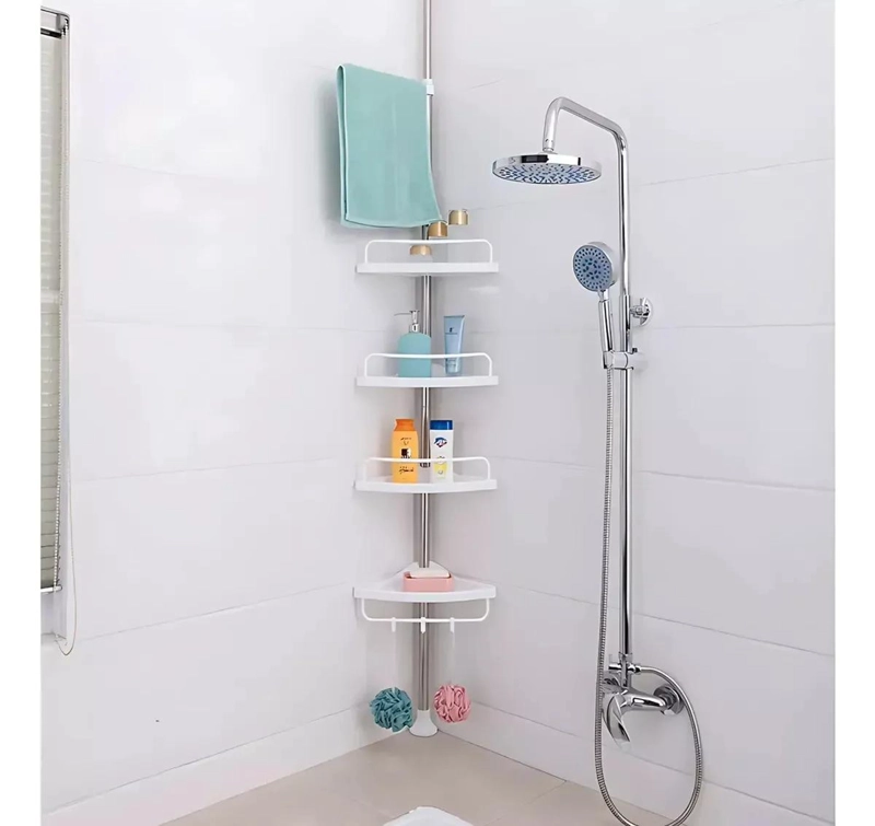 ESQUINERO ORGANIZADOR DE DUCHA 4 NIVELES PARA BAÑO - 1
