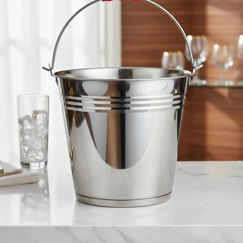 CUBETERA DE ACERO INOXIDABLE 32 CM PARA HIELO - 5