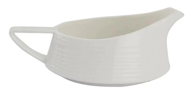 SALSERO DE PORCELANA BLANCO 520ML PARA SALSAS Y ADEREZOS - 1