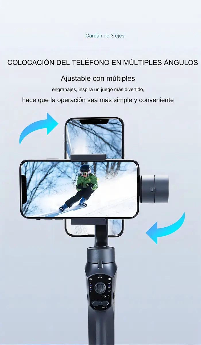 GIMBAL ESTABILIZADOR 3 EJES PARA CELULARES CON FUNCIONES AVANZADAS - 10