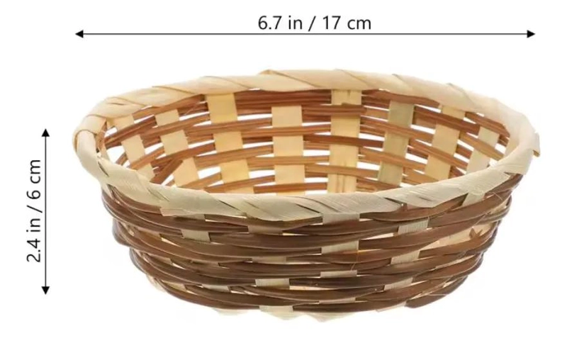 PACK DE 6 CESTAS TEJIDAS PARA PAN DE 17X6 CM - 3