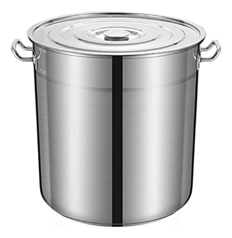 OLLA DE ACERO INOXIDABLE 50 LITROS CON TAPA Y ASAS REFORZADAS - 2