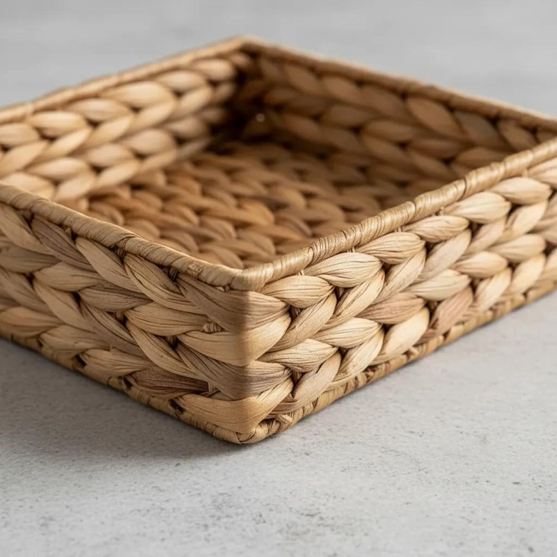 SERVILLETERO CUADRADO DE BAMBU 18X18X5 CM PARA DECORACION - 2