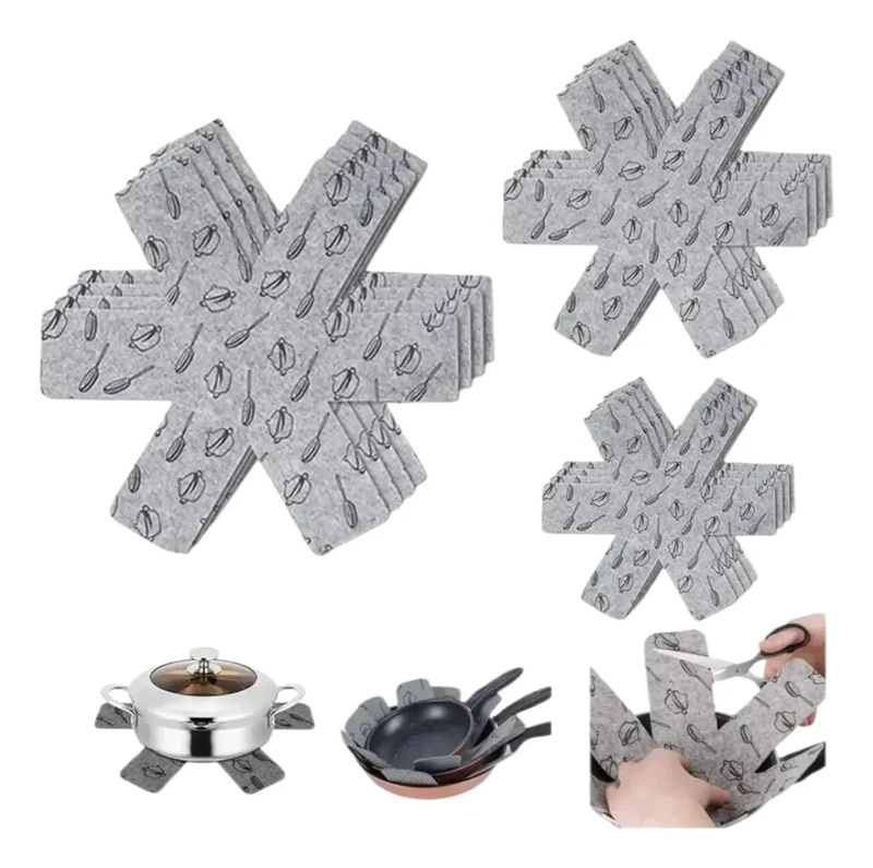 SEPARADORES DE FIELTRO PARA OLLAS Y SARTENES 12 PIEZAS - 1
