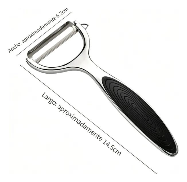 SET DE 2 PELADORES DE ACERO INOXIDABLE PARA FRUTAS Y VERDURAS - 2