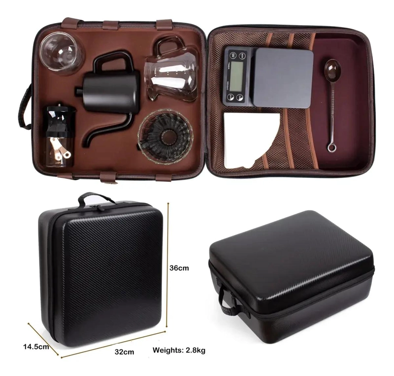 SET DE CAFETERA MANUAL 9 PIEZAS PARA CAMPING Y VIAJES - 2
