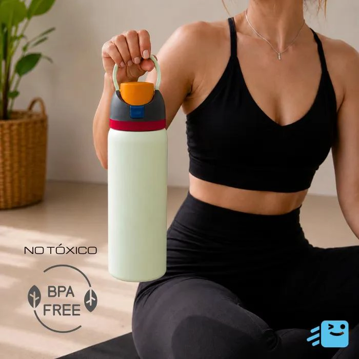 BOTELLA TE RMICA DE ACERO INOXIDABLE 1000ML CON BOQUILLA 2 EN 1 - 4