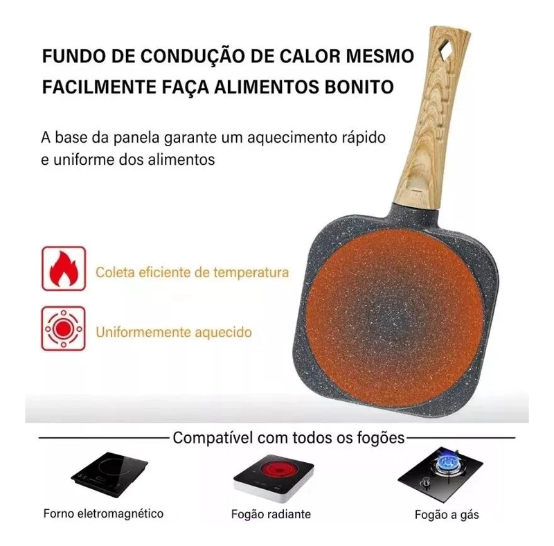 SARTE N DE CUATRO AGUJEROS PARA COCINAR HUEVOS Y HAMBURGUESAS - 10