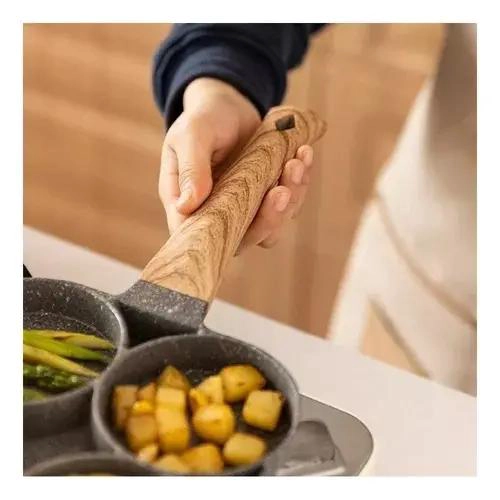 SARTE N DE CUATRO AGUJEROS PARA COCINAR HUEVOS Y HAMBURGUESAS - 2