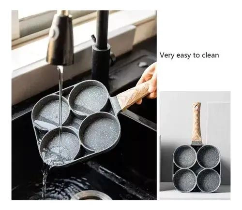 SARTE N DE CUATRO AGUJEROS PARA COCINAR HUEVOS Y HAMBURGUESAS - 9
