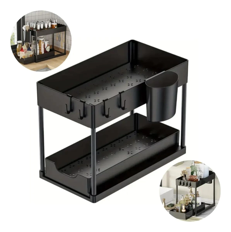 ESTANTE MULTIFUNCIONAL ORGANIZADOR DE COCINA Y BAÑO - 1