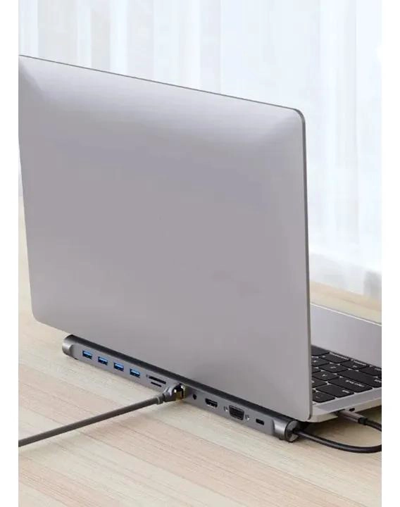 ADAPTADOR HUB 11 EN 1 USB TIPO C CON HDMI Y VGA - 3