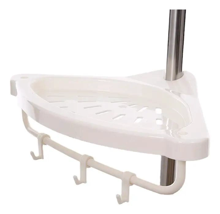 ORGANIZADOR ESQUINERO BAÑO AJUSTABLE 4 NIVELES BLANCO - 5
